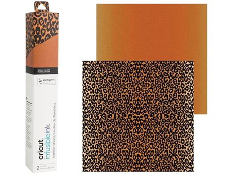 Cricut Infusible Ink Transfer Sheets 2-pack (Leopard); Produces stunning, vibrant, professional, and permanent heat transfers; Requires compatible Infusible Ink blank (sold separately) and Cricut EasyPress™ 2 or heat press that reaches 400°F (205°C); Transferred inks never flake, peel, crack or wrinkle